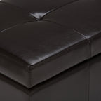Castleford Storage Ottoman in Vegan Leather