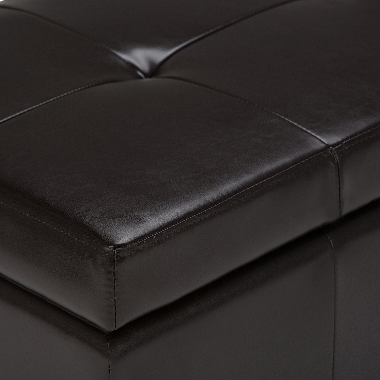 Castleford Storage Ottoman in Vegan Leather