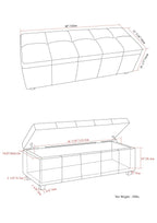 Castleford Storage Ottoman in Vegan Leather