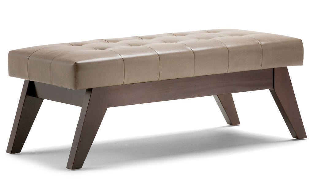 Draper Ottoman Bench in Vegan Leather