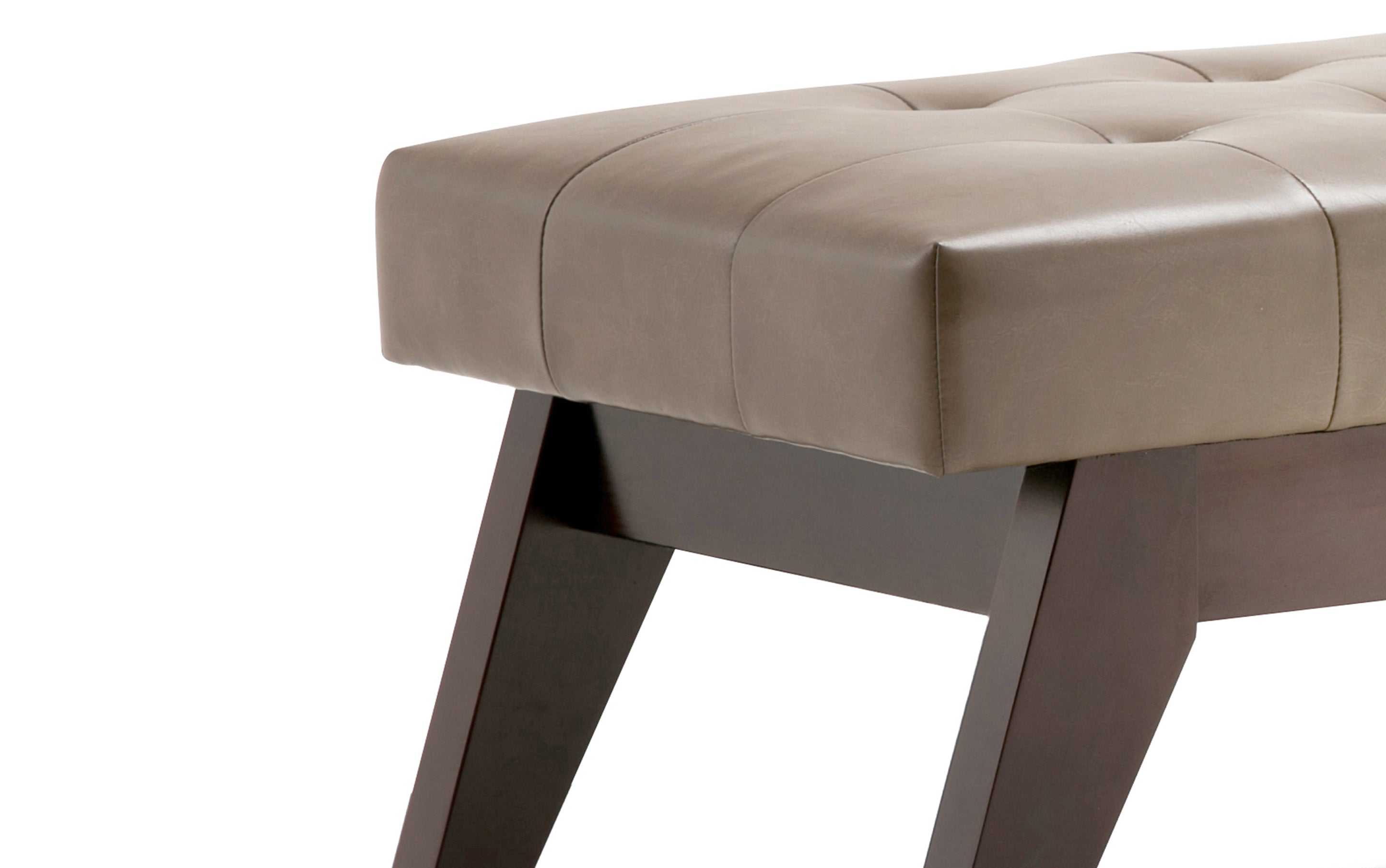Draper Ottoman Bench in Vegan Leather