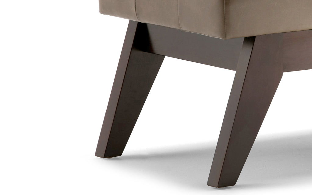 Draper Ottoman Bench in Vegan Leather