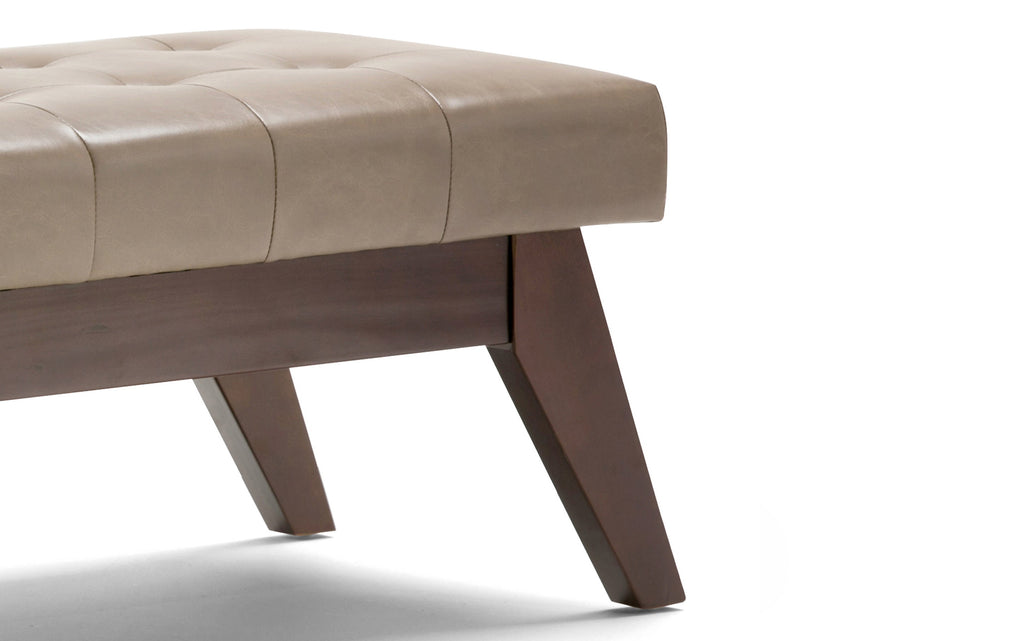Draper Ottoman Bench in Vegan Leather