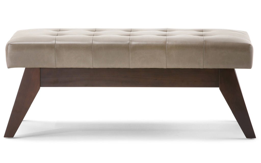 Draper Ottoman Bench in Vegan Leather