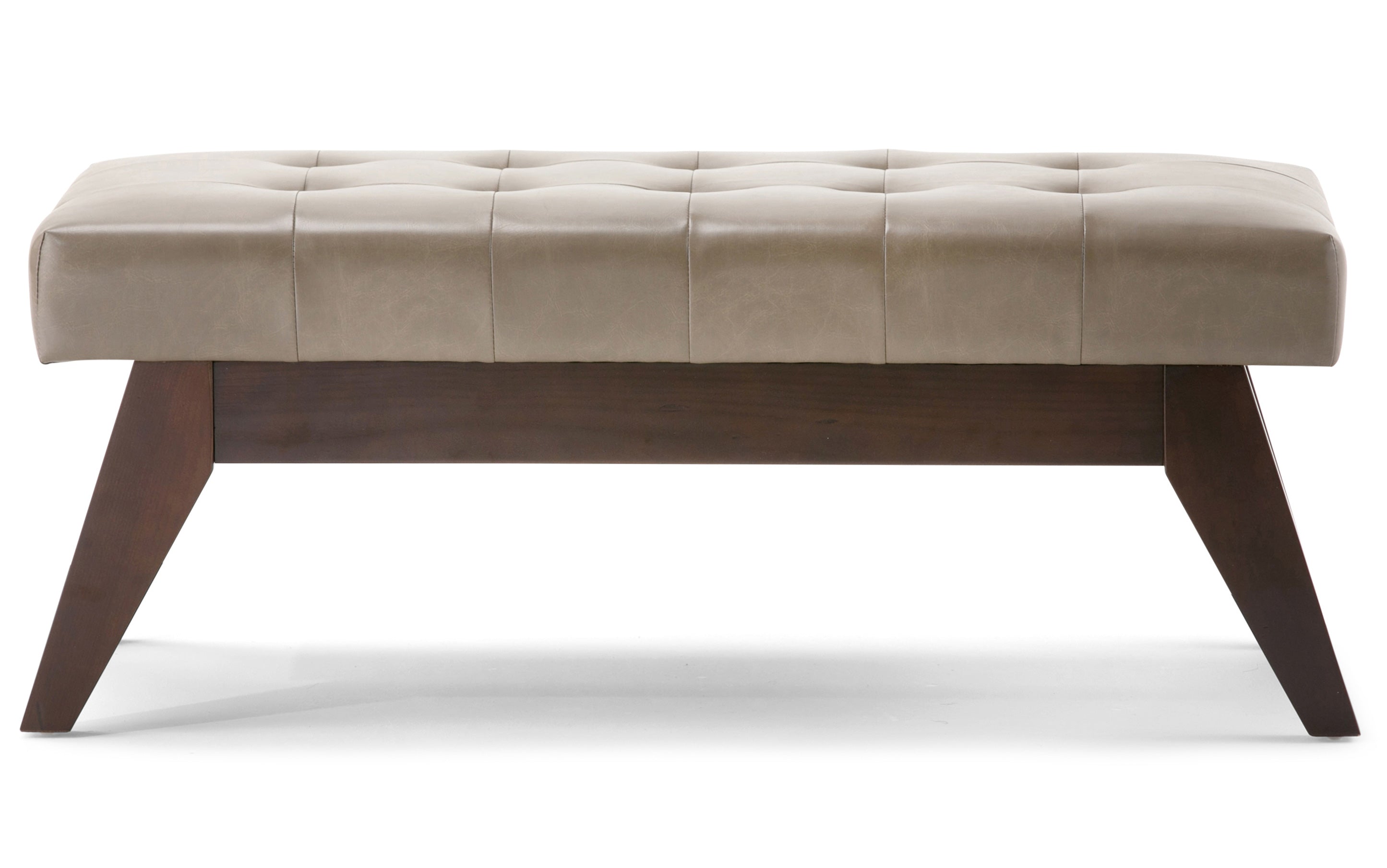 Draper Ottoman Bench in Vegan Leather