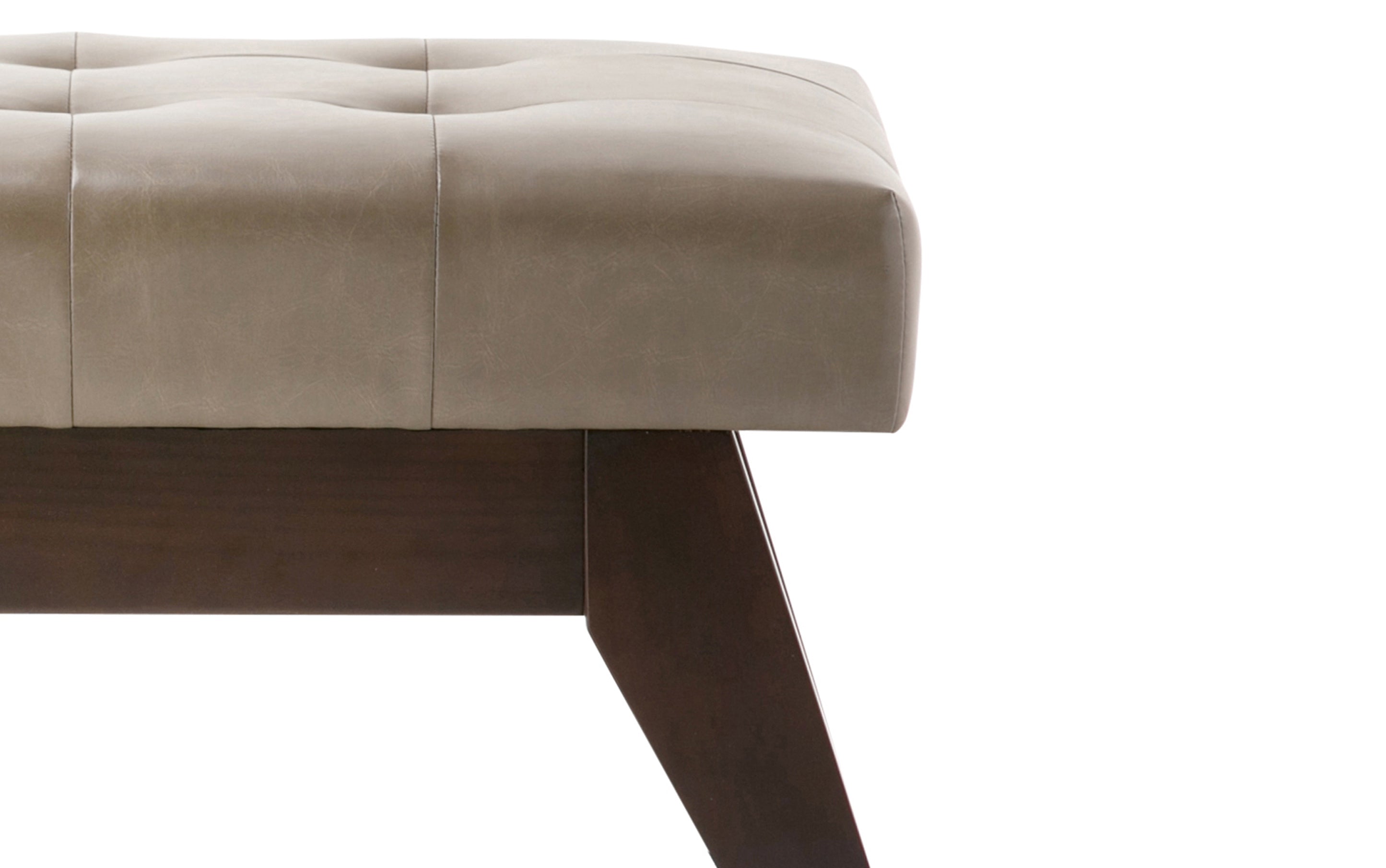 Draper Ottoman Bench in Vegan Leather