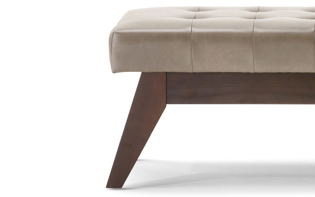 Draper Ottoman Bench in Vegan Leather
