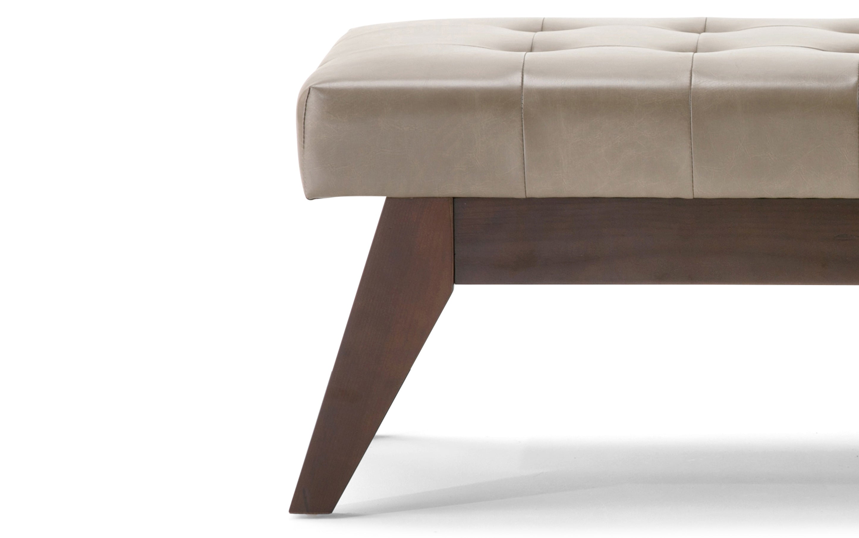 Draper Ottoman Bench in Vegan Leather