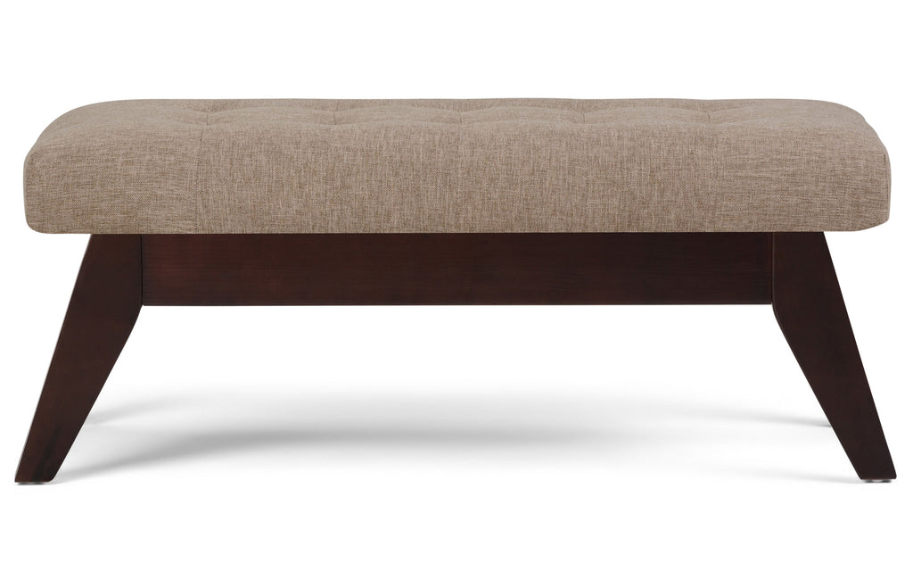 Draper Ottoman Bench in Linen