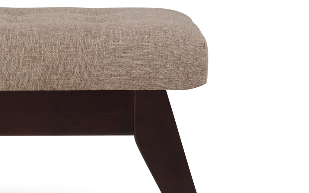 Draper Ottoman Bench in Linen