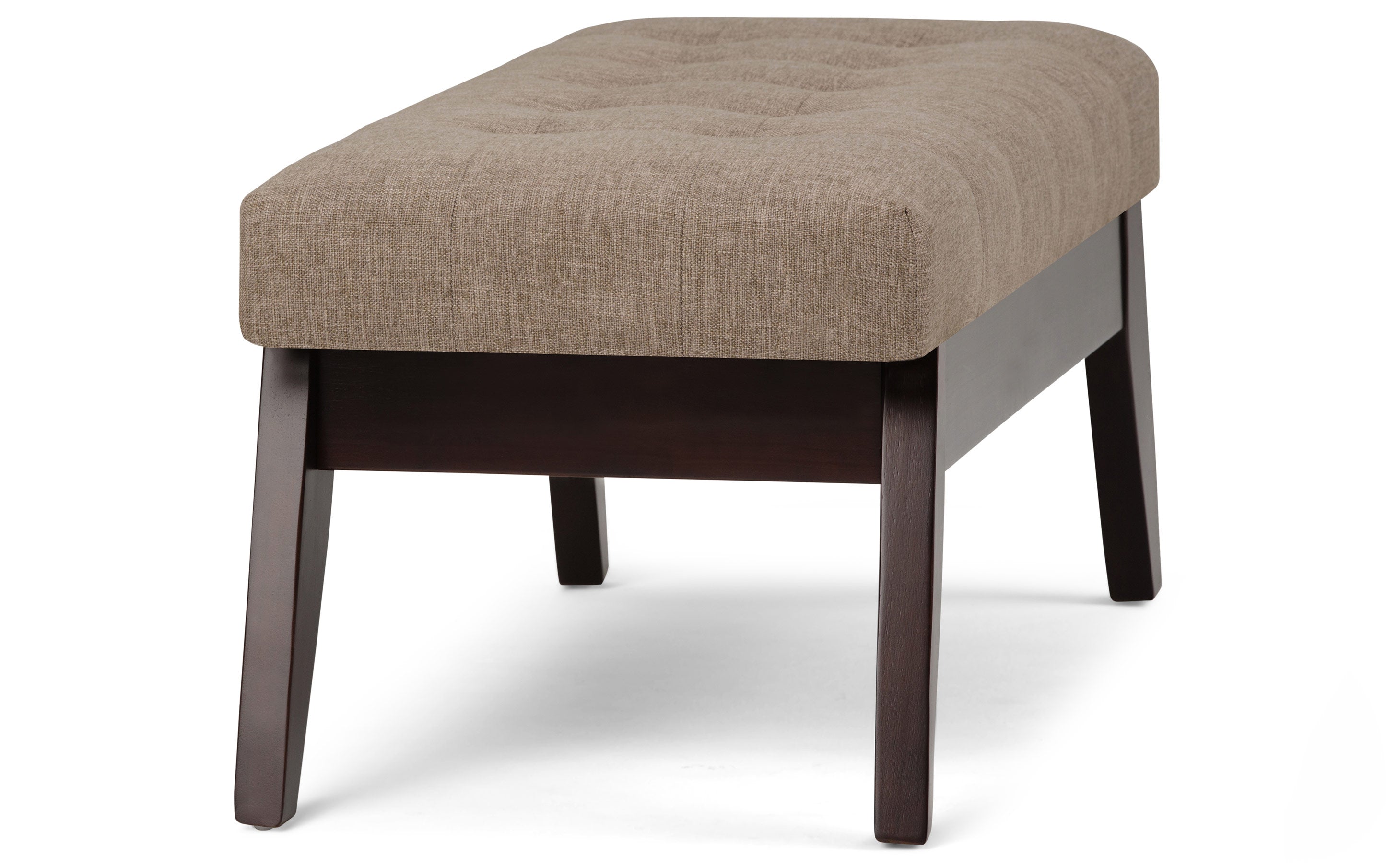 Draper Ottoman Bench in Linen