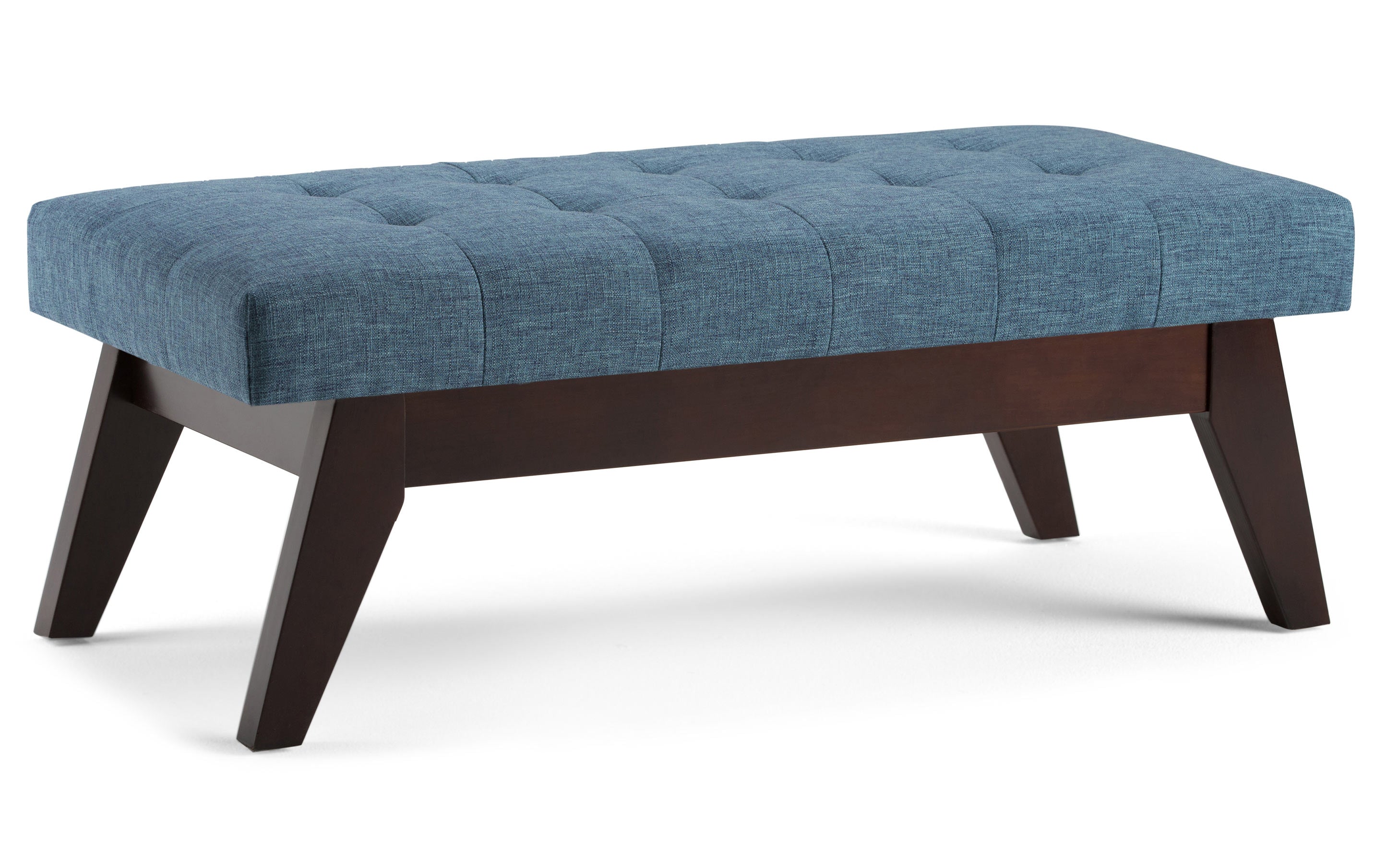 Draper Ottoman Bench in Denim Blue