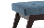 Draper Ottoman Bench in Denim Blue