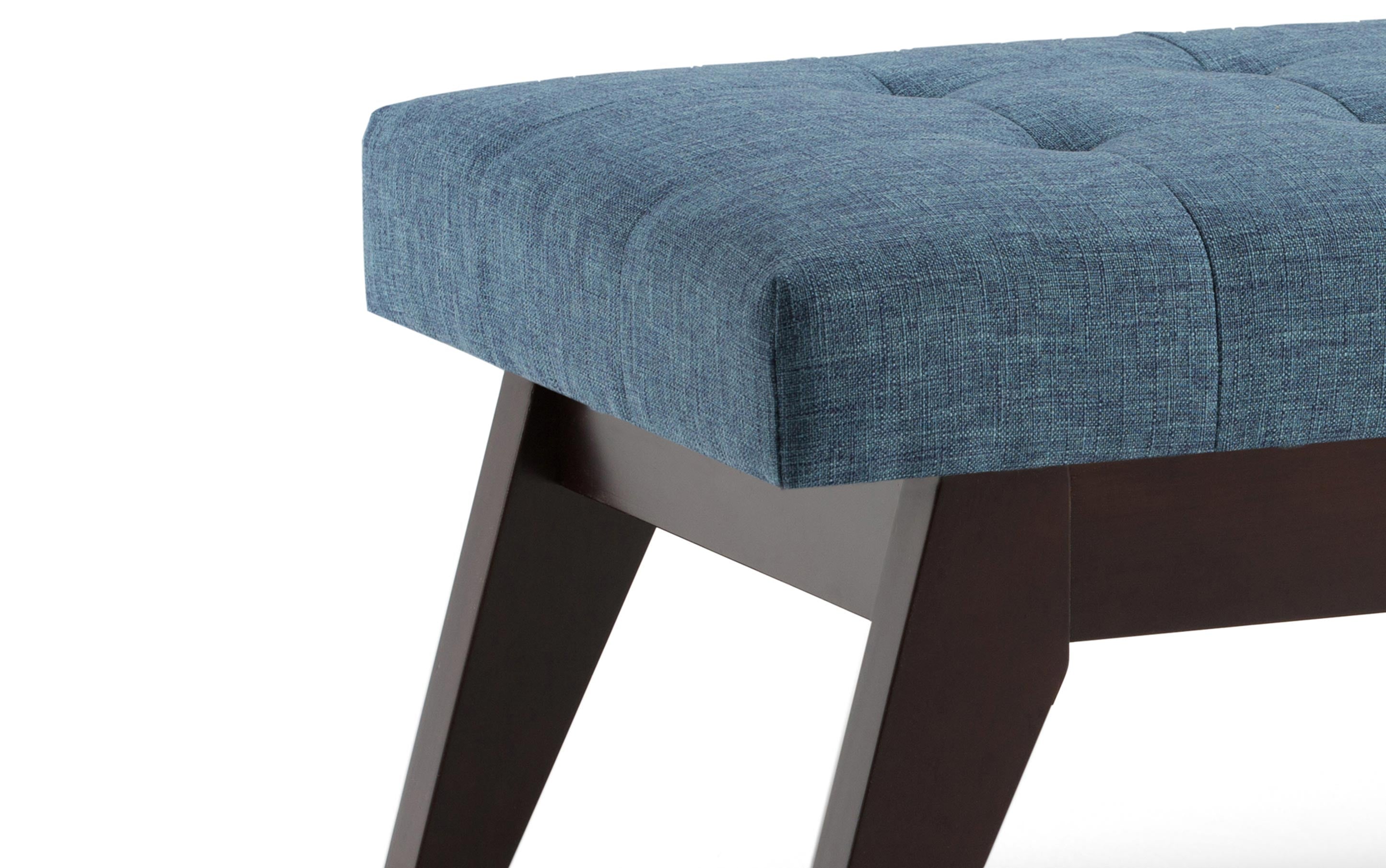 Draper Ottoman Bench in Denim Blue
