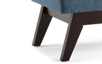 Draper Ottoman Bench in Denim Blue