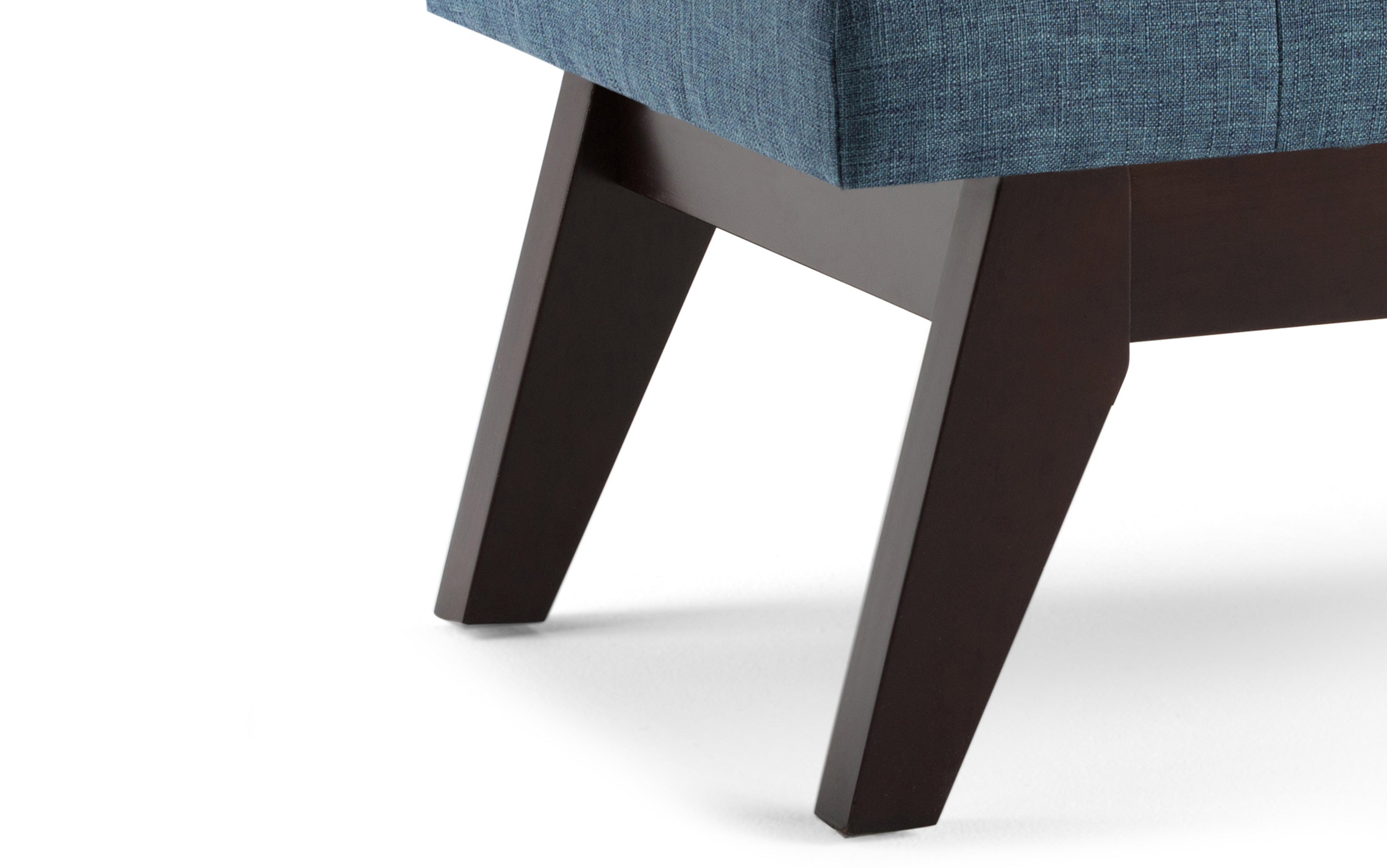 Draper Ottoman Bench in Denim Blue