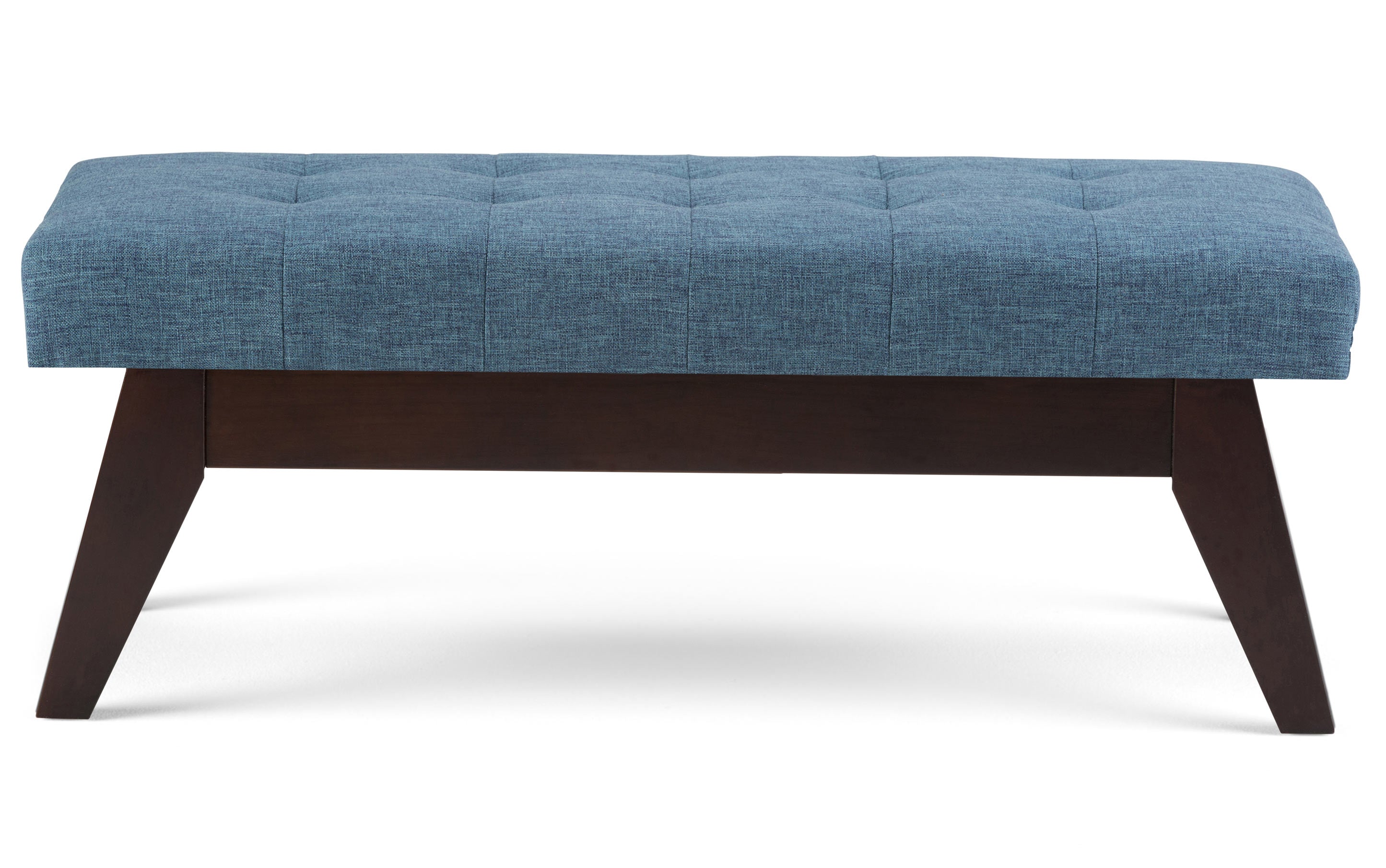 Draper Ottoman Bench in Denim Blue