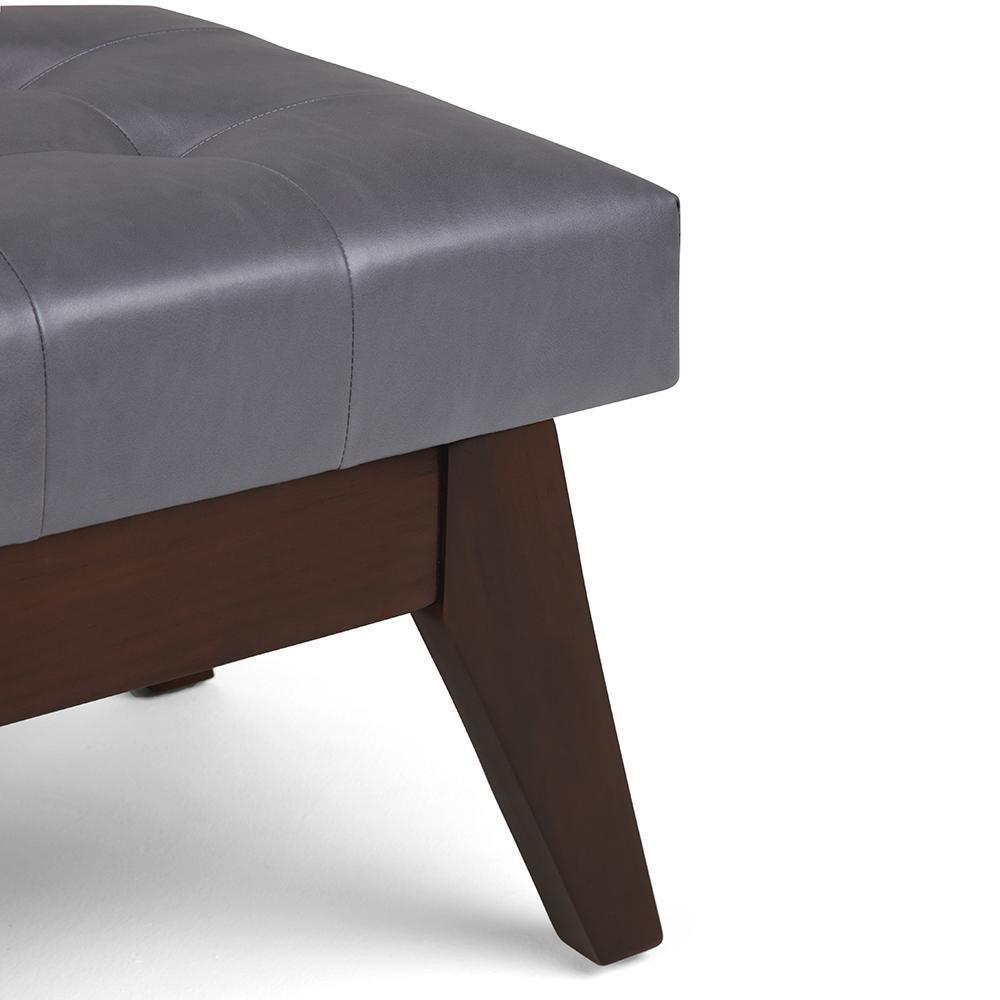 Draper Ottoman Bench in Vegan Leather