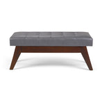 Draper Ottoman Bench in Vegan Leather