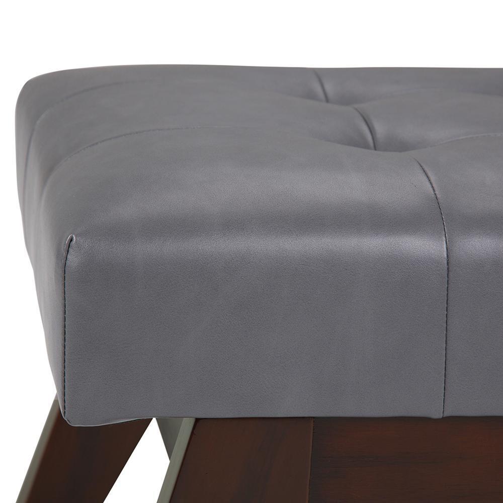 Draper Ottoman Bench in Vegan Leather