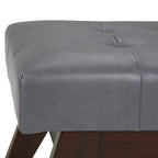 Draper Ottoman Bench in Vegan Leather