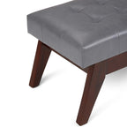 Draper Ottoman Bench in Vegan Leather