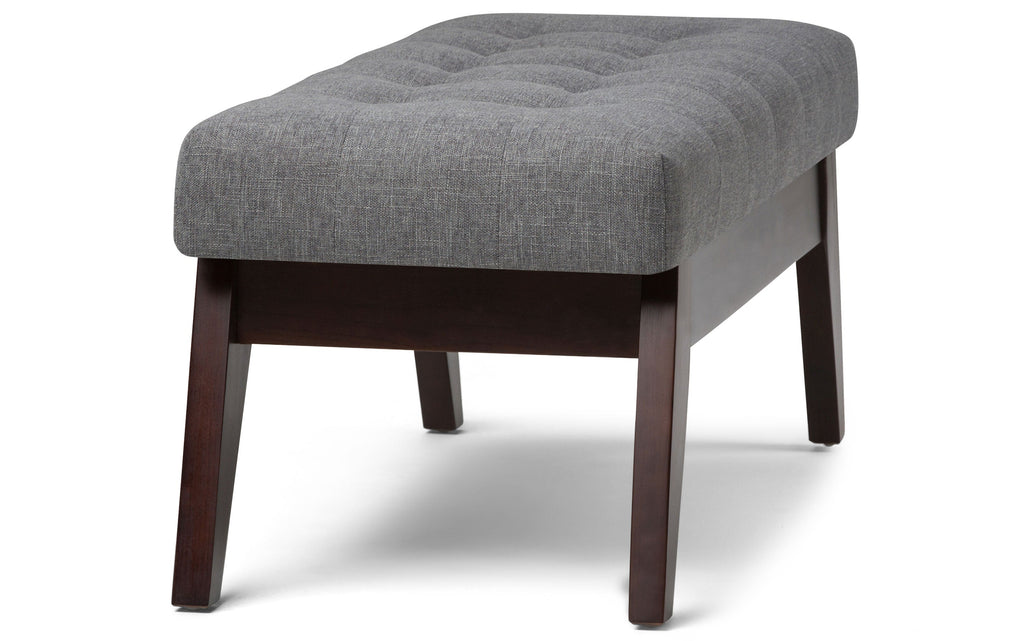 Draper Ottoman Bench in Linen