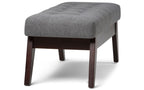 Draper Ottoman Bench in Linen