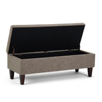 Monroe Storage Ottoman in Linen