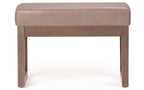 Milltown Small Ottoman Bench in Vegan Leather