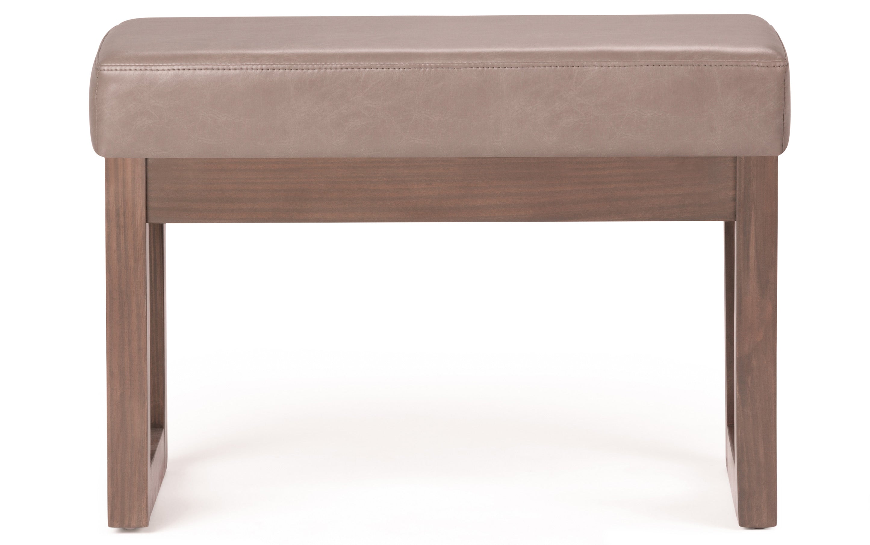 Milltown Small Ottoman Bench in Vegan Leather