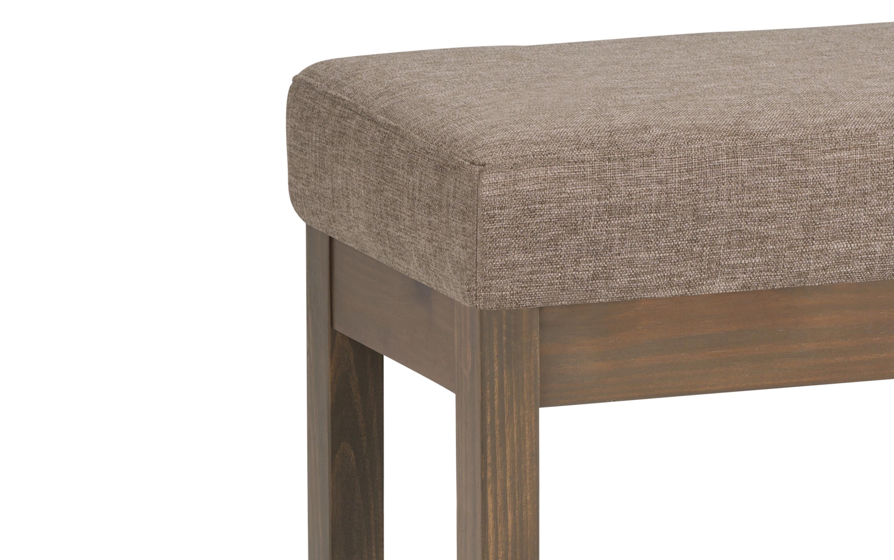 Milltown Small Ottoman Bench in Linen