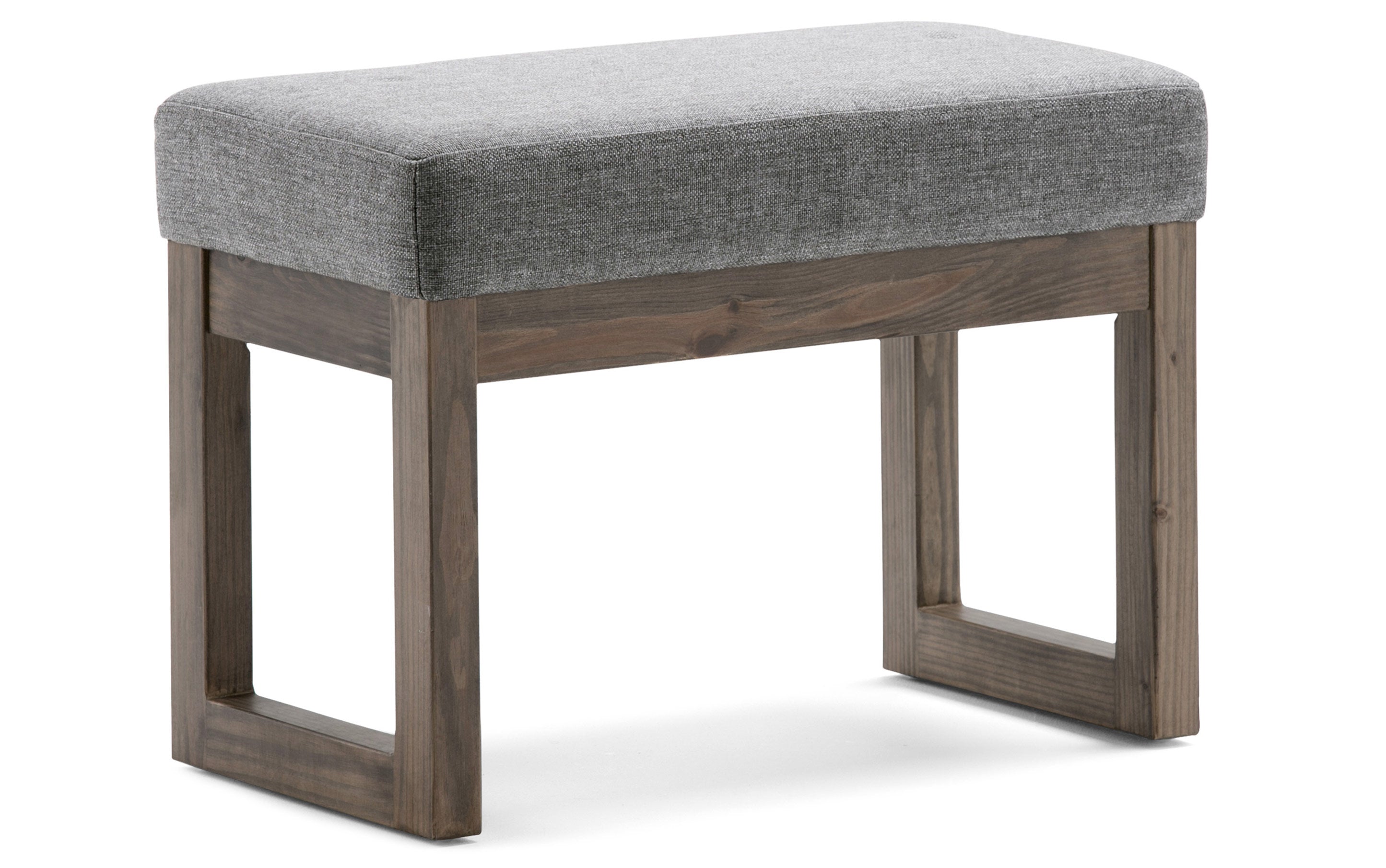 Milltown Small Ottoman Bench in Linen