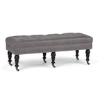 Henley Ottoman Bench in Distressed Vegan Leather