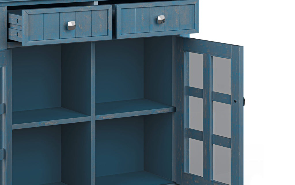 Acadian 48-inch Storage Bench and 36-inch Cabinet