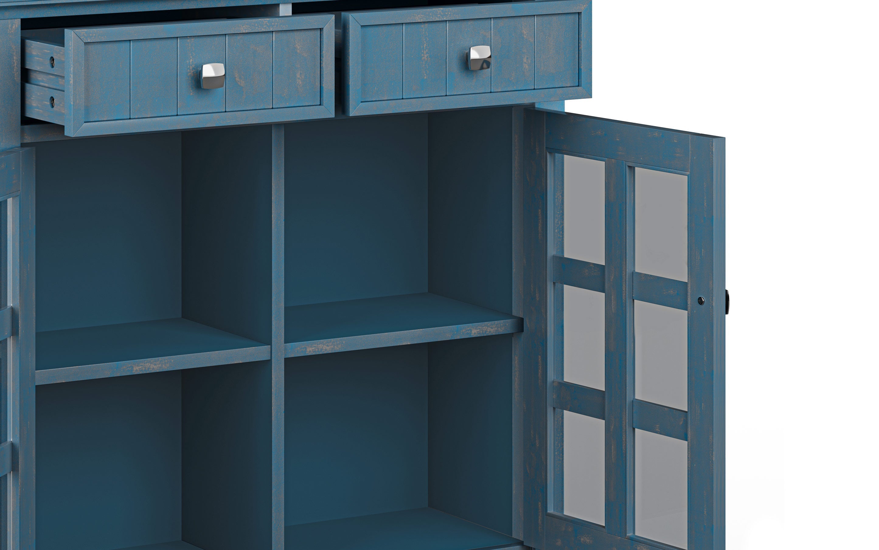 Acadian 48-inch Storage Bench and 36-inch Cabinet