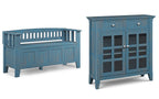 Acadian 48-inch Storage Bench and 36-inch Cabinet