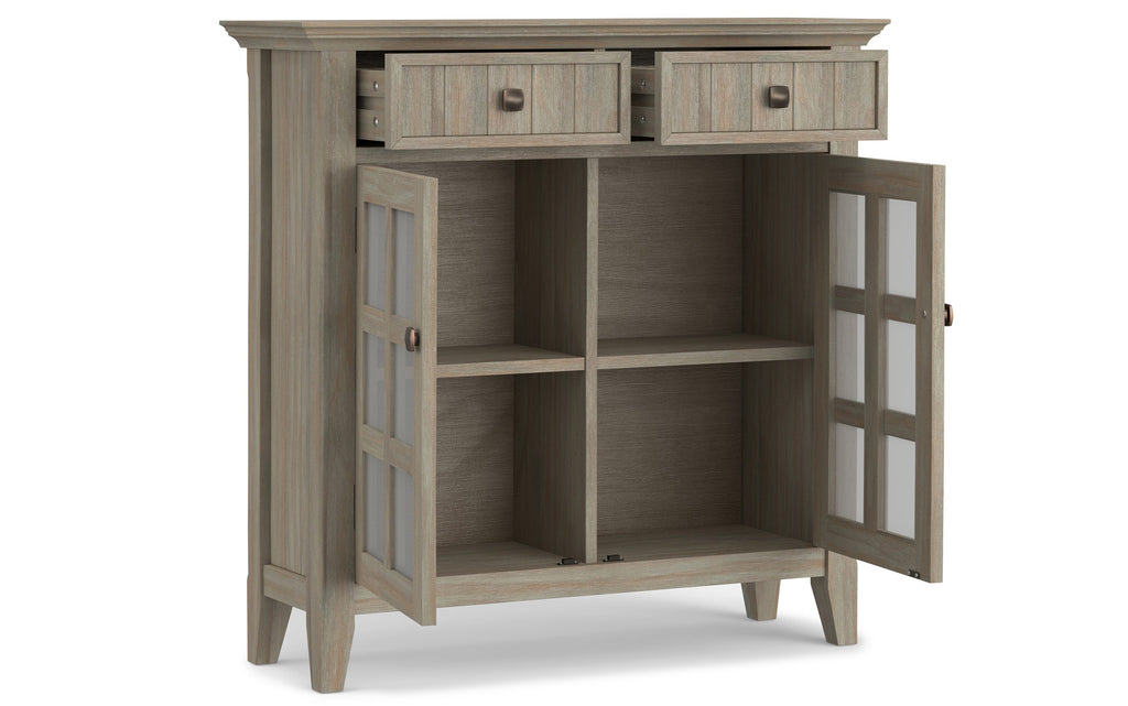 Acadian 48-inch Storage Bench and 36-inch Cabinet