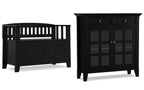 Acadian 36-inch Storage Bench and 36-inch Cabinet