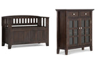 Acadian 36-inch Storage Bench and 36-inch Cabinet