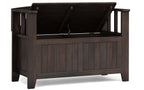 Acadian 36-inch Storage Bench and 32-inch Shoe Cabinet