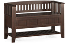 Acadian 48-inch Storage Bench with Shelf and 36-inch Cabinet