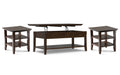 Acadian 48 inch Coffee Table with 19 inch End Tables (Set of 3)