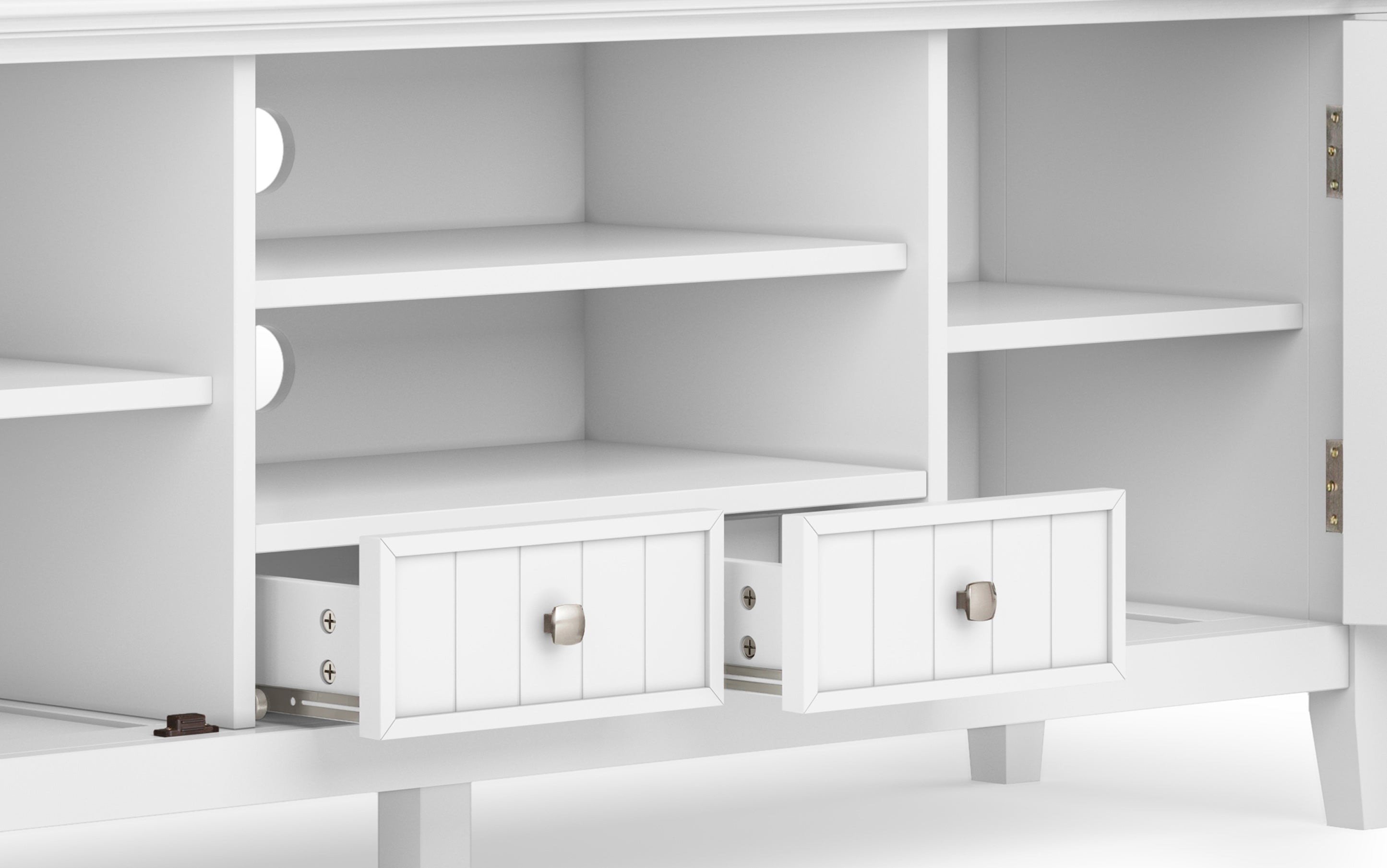 Acadian 60 inch TV Stand with 26 inch 5 Shelf Bookcases (Set of 3)