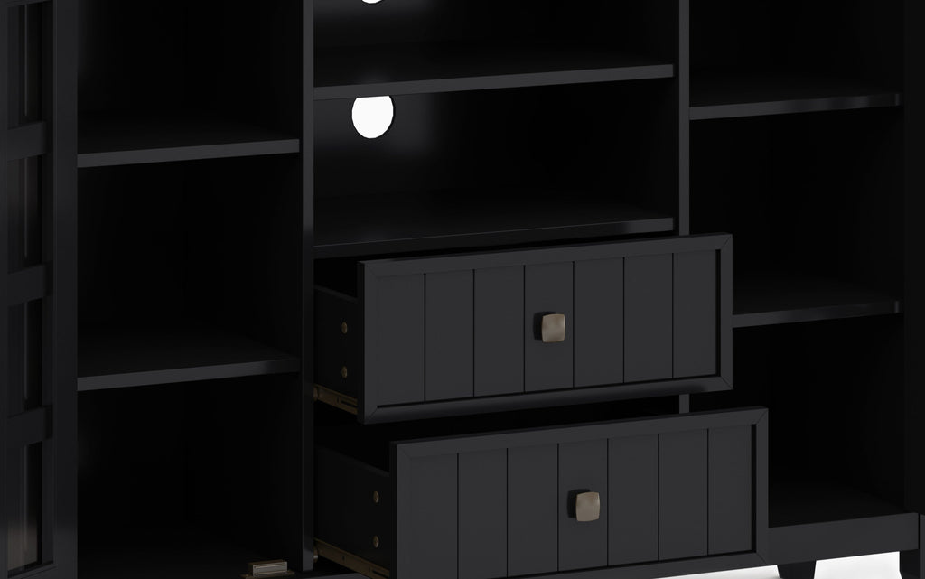 Acadian 53 inch Tall TV Stand with 26 inch 5 Shelf Bookcases (Set of 3)