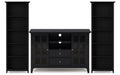 Acadian 53 inch Tall TV Stand with 26 inch 5 Shelf Bookcases (Set of 3)