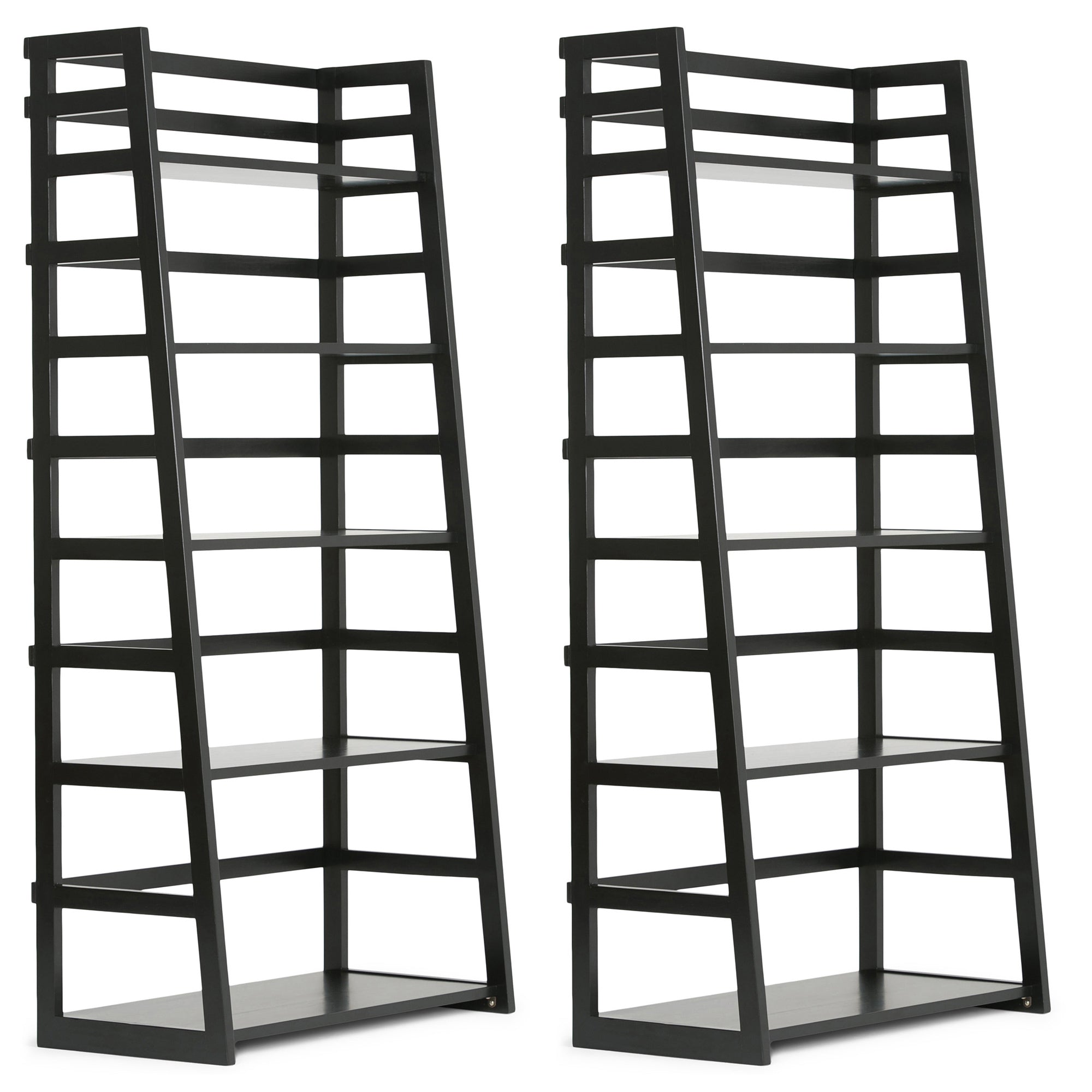 Acadian 30 inch 5 Shelf Ladder Bookcase (Set of 2)