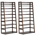 Acadian 30 inch 5 Shelf Ladder Bookcase (Set of 2)