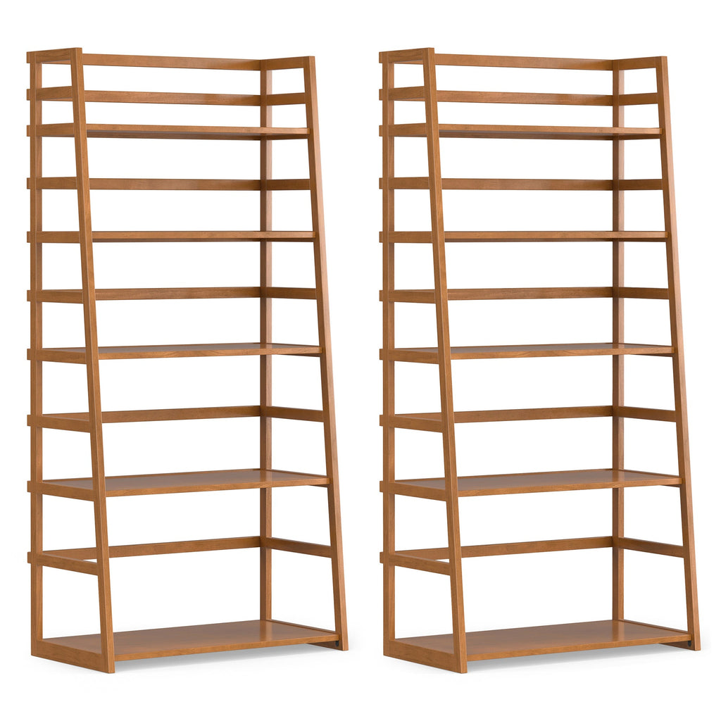 Acadian 30 inch 5 Shelf Ladder Bookcase (Set of 2)