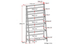 Acadian 36 inch 5 Shelf Ladder Bookcase (Set of 2)